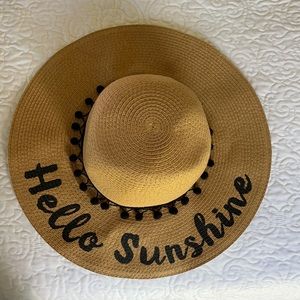 Summer hat:  Hello Sunshine  size S-M/ch-M